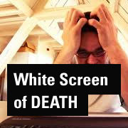 white screen of death