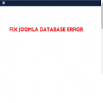 fix joomla database error
