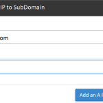 ip for subdomain